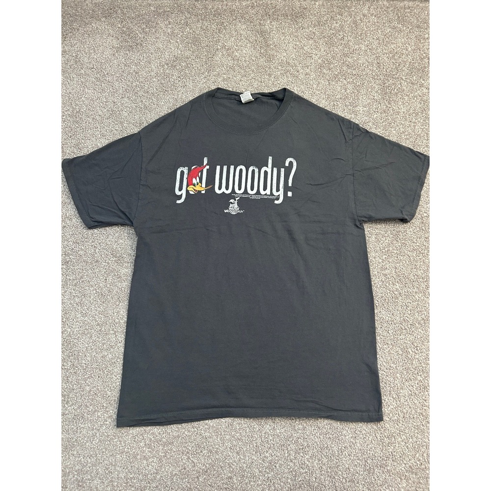 Vintage Woody Woodpecker T-Shirt Mens Large Gray Excellent Got Woody